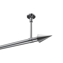 Gardinenstange (Deckenanbringung) Chrom, Metall 20 mm Ø Sonette Savio Gardinenstange (Deckenanbringung) Chrom, Metall 20 mm Ø Sonette Savio