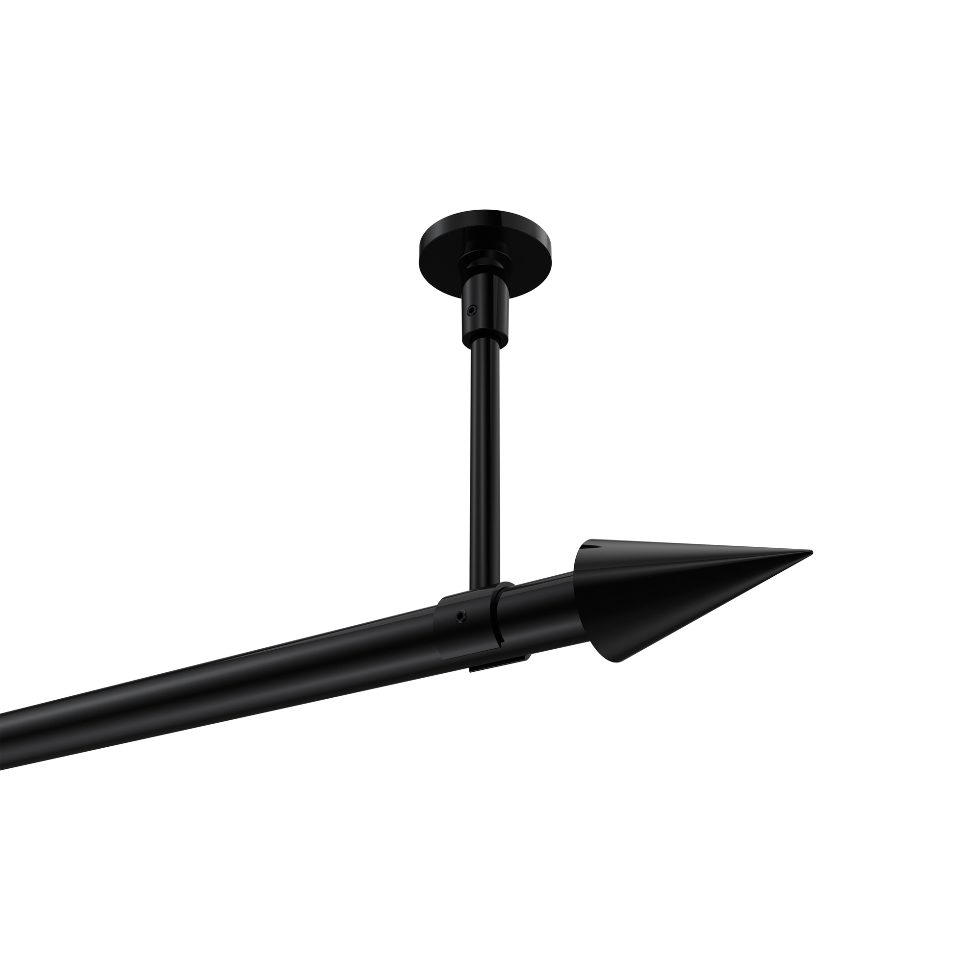 Gardinenstange (Deckenanbringung) Schwarz, Metall 20 mm Ø Sonette Savio Gardinenstange (Deckenanbringung) Schwarz, Metall 20 mm Ø Sonette Savio