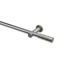 Vorhangstange Chrom / Edelstahl-Optik, Metall 20 mm Ø Platon Elanto Vorhangstange Chrom / Edelstahl-Optik, Metall 20 mm Ø Platon Elanto