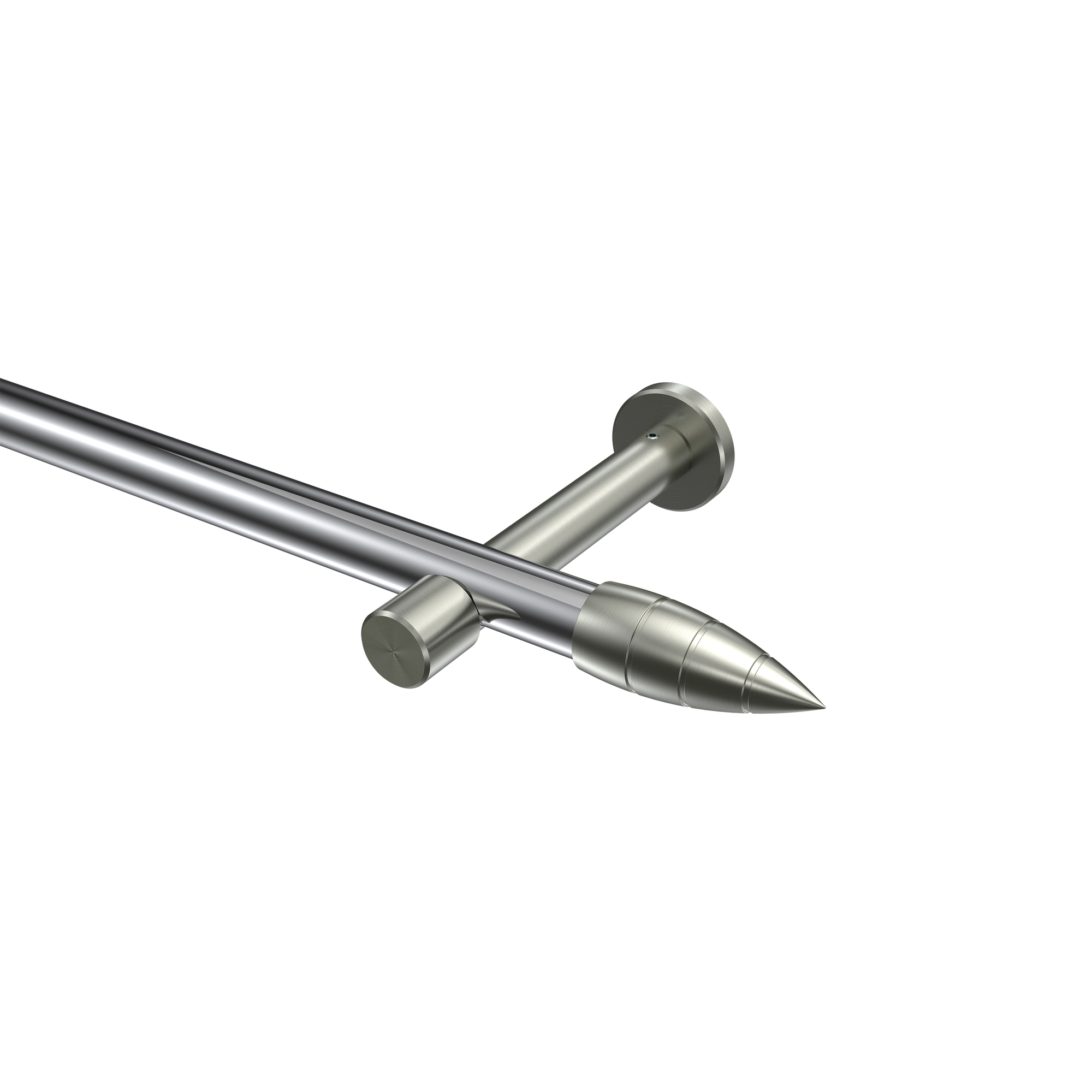 Gardinenstange Chrom / Edelstahl-Optik, Metall 20 mm Ø Prestige Samanto Gardinenstange Chrom / Edelstahl-Optik, Metall 20 mm Ø Prestige Samanto