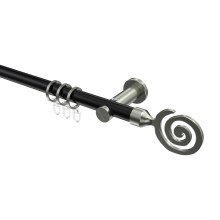 Stilgarnitur Schwarz / Edelstahl-Optik, Metall 20 mm Ø Platon Galaxa Stilgarnitur Schwarz / Edelstahl-Optik, Metall 20 mm Ø Platon Galaxa