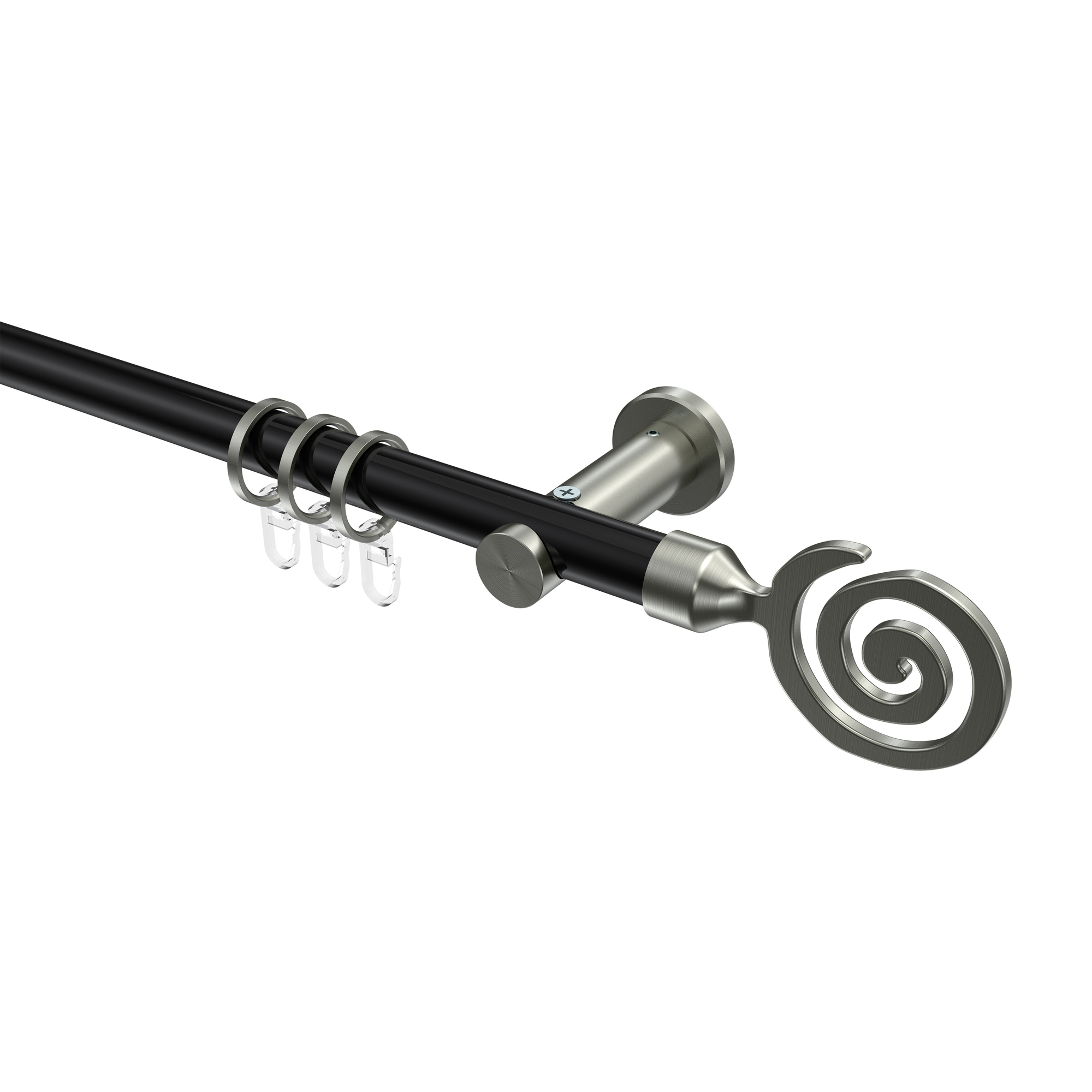 Stilgarnitur Schwarz / Edelstahl-Optik, Metall 20 mm Ø Platon Galaxa Stilgarnitur Schwarz / Edelstahl-Optik, Metall 20 mm Ø Platon Galaxa