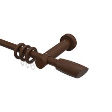 Gardinenstangen Holz Nussbaum lackiert 20 mm Ø Talena Etta Gardinenstangen Holz Nussbaum lackiert 20 mm Ø Talena Etta