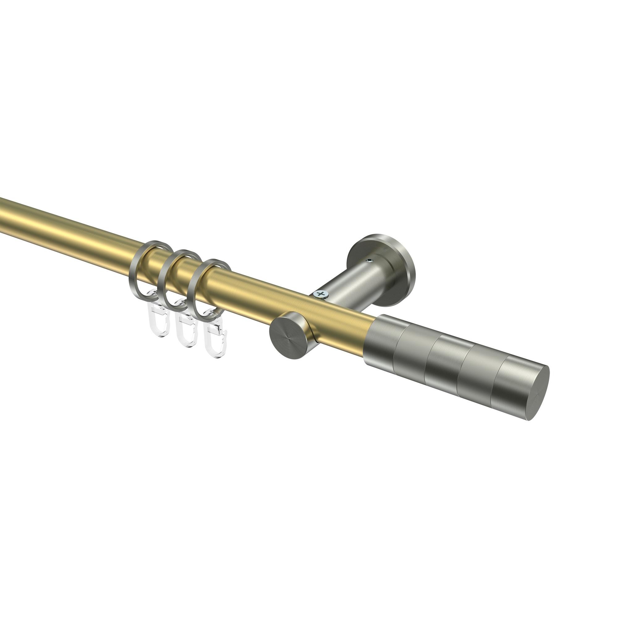 Vorhangstangen Messing-Optik / Edelstahl-Optik 20 mm Ø Platon Mavell Vorhangstangen Messing-Optik / Edelstahl-Optik 20 mm Ø Platon Mavell