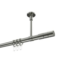 Gardinenstange (Deckenanbringung) Edelstahl-Optik, Metall 20 mm Ø Sonette Elanto Gardinenstange (Deckenanbringung) Edelstahl-Optik, Metall 20 mm Ø Sonette Elanto