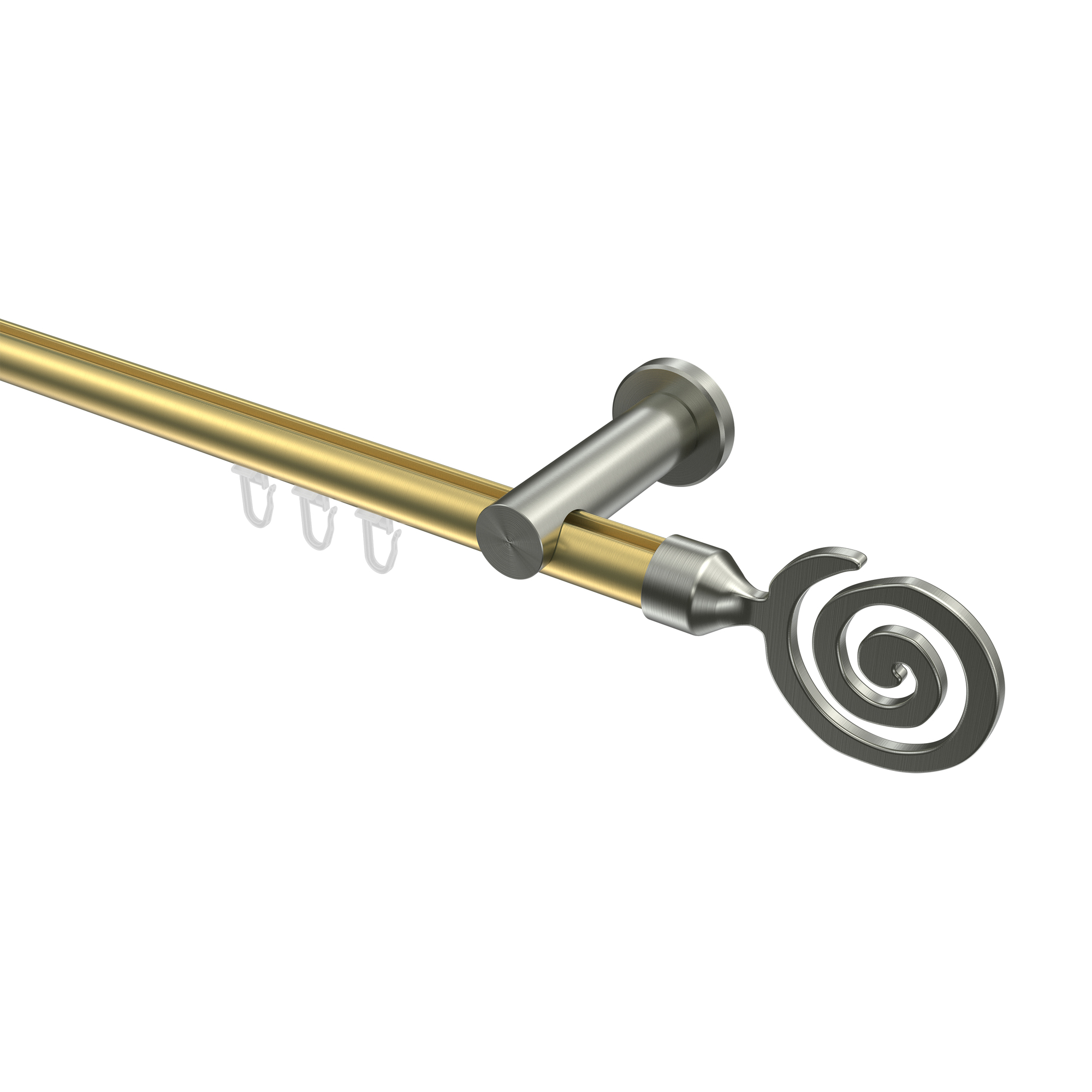 Innenlaufstangen Messing-Optik / Edelstahl-Optik 20 mm Ø Platon Galaxa Innenlaufstangen Messing-Optik / Edelstahl-Optik 20 mm Ø Platon Galaxa