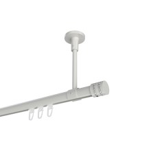 Gardinenstange mit Innenlauf (Deckenbefestigung) Weiß, Aluminium / Metall 20 mm Ø Sonette Estana Gardinenstange mit Innenlauf (Deckenbefestigung) Weiß, Aluminium / Metall 20 mm Ø Sonette Estana