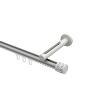 Innenlaufstange Silbergrau / Weiß, Aluminium / Metall 20 mm Ø Siteno Estana Innenlaufstange Silbergrau / Weiß, Aluminium / Metall 20 mm Ø Siteno Estana