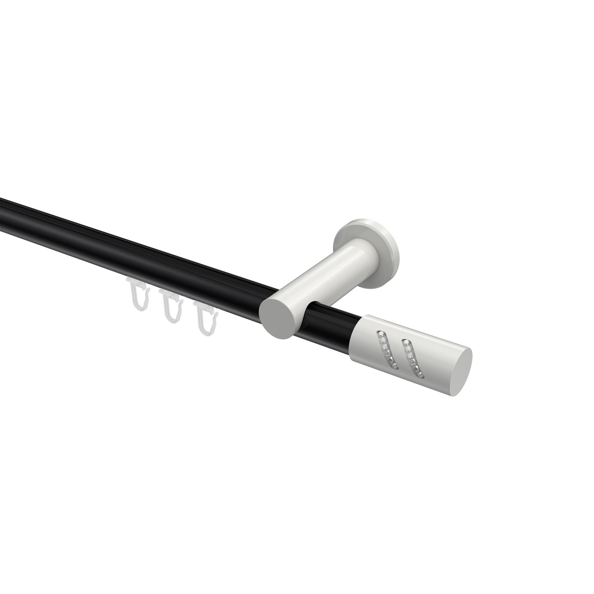 Innenlaufstangen Schwarz / Weiß, Aluminium / Metall 20 mm Ø Platon Zoena Innenlaufstangen Schwarz / Weiß, Aluminium / Metall 20 mm Ø Platon Zoena