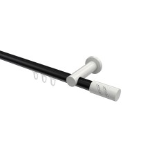 Innenlaufstangen Schwarz / Weiß, Aluminium / Metall 20 mm Ø Platon Zoena Innenlaufstangen Schwarz / Weiß, Aluminium / Metall 20 mm Ø Platon Zoena