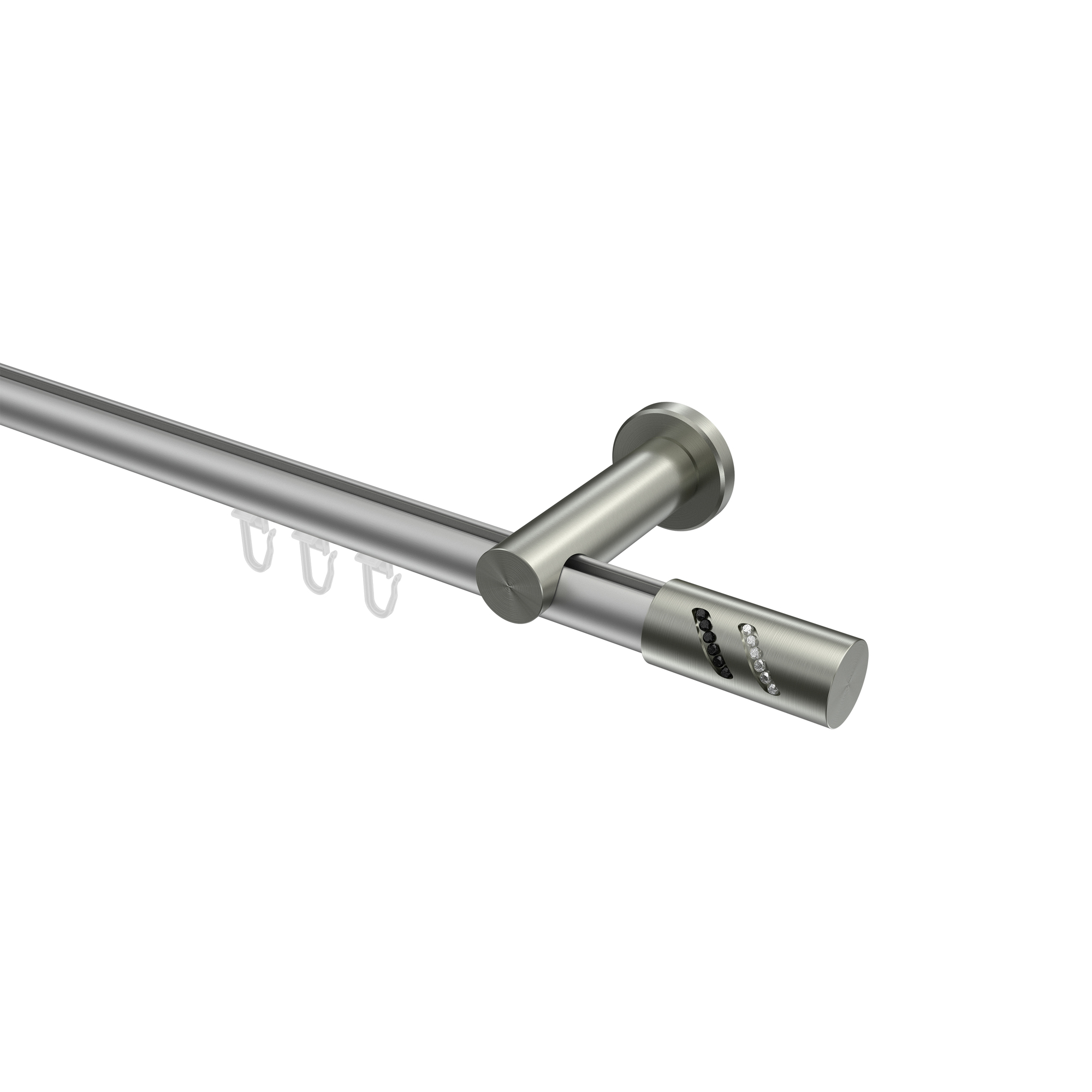 Innenlaufstange Silbergrau / Edelstahl-Optik, Aluminium / Metall 20 mm Ø Platon Zoena Innenlaufstange Silbergrau / Edelstahl-Optik, Aluminium / Metall 20 mm Ø Platon Zoena