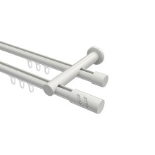 Innenlaufstange Weiß, Metall 20 mm Ø Platon Zoena, zweiläufig Innenlaufstange Weiß, Metall 20 mm Ø Platon Zoena, zweiläufig