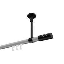 Innenlaufstange (Deckenanbringung) Weiß / Schwarz, Aluminium / Metall 20 mm Ø Sonette Zoena Innenlaufstange (Deckenanbringung) Weiß / Schwarz, Aluminium / Metall 20 mm Ø Sonette Zoena