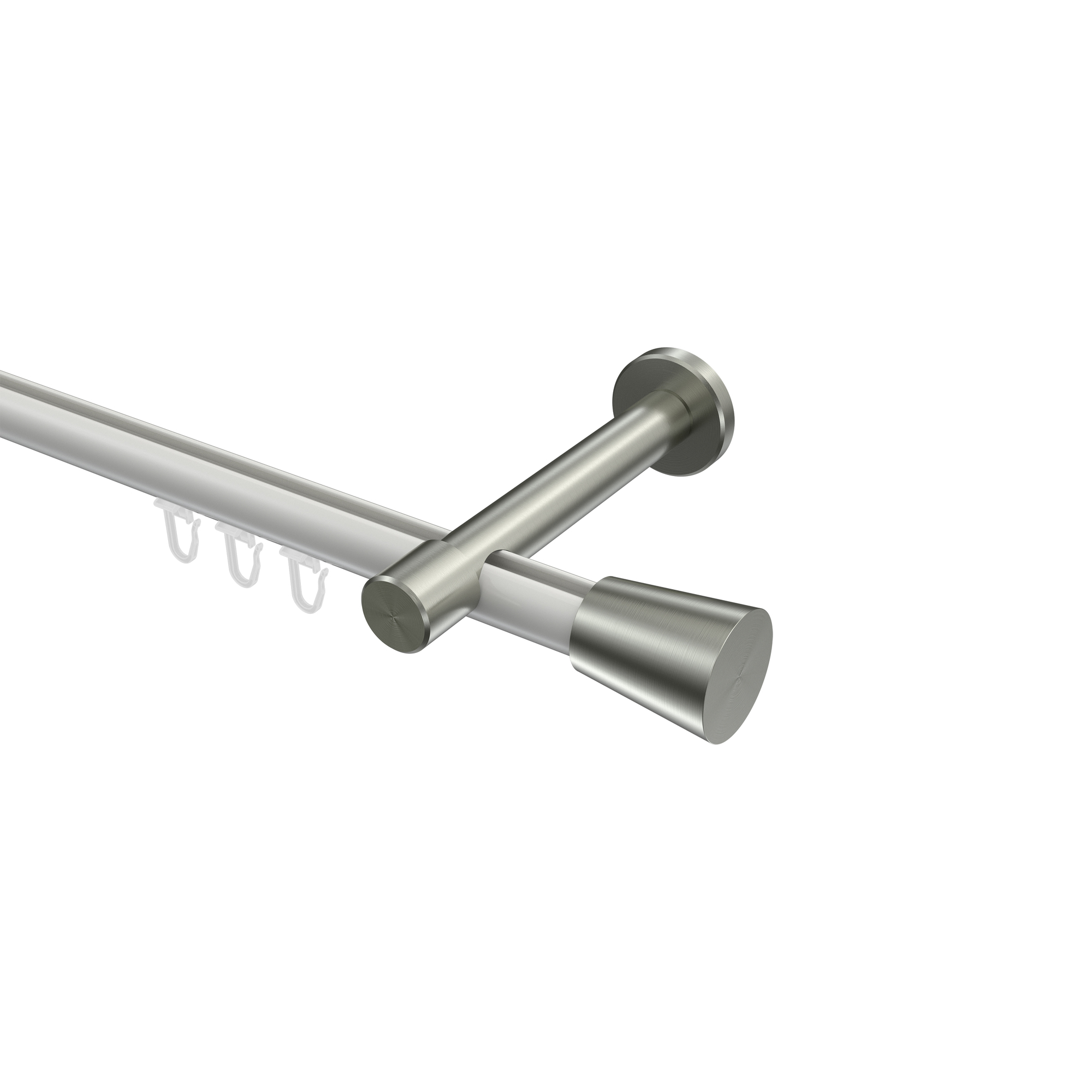 Innenlaufstangen Weiß / Edelstahl-Optik, Aluminium / Metall 20 mm Ø Prestige Sitra Innenlaufstangen Weiß / Edelstahl-Optik, Aluminium / Metall 20 mm Ø Prestige Sitra