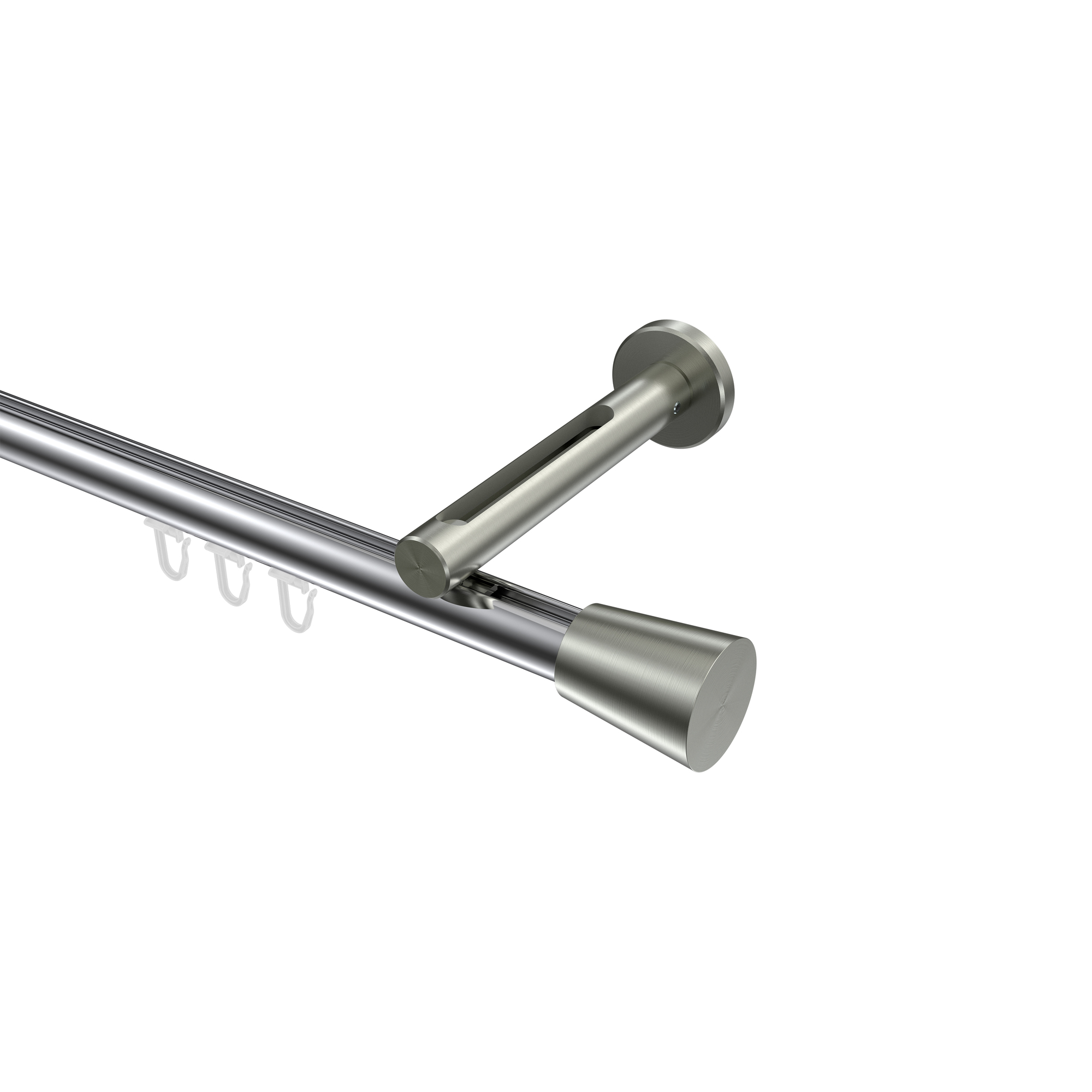 Innenlaufstange Chrom / Edelstahl-Optik, Aluminium / Metall 20 mm Ø Siteno Sitra Innenlaufstange Chrom / Edelstahl-Optik, Aluminium / Metall 20 mm Ø Siteno Sitra