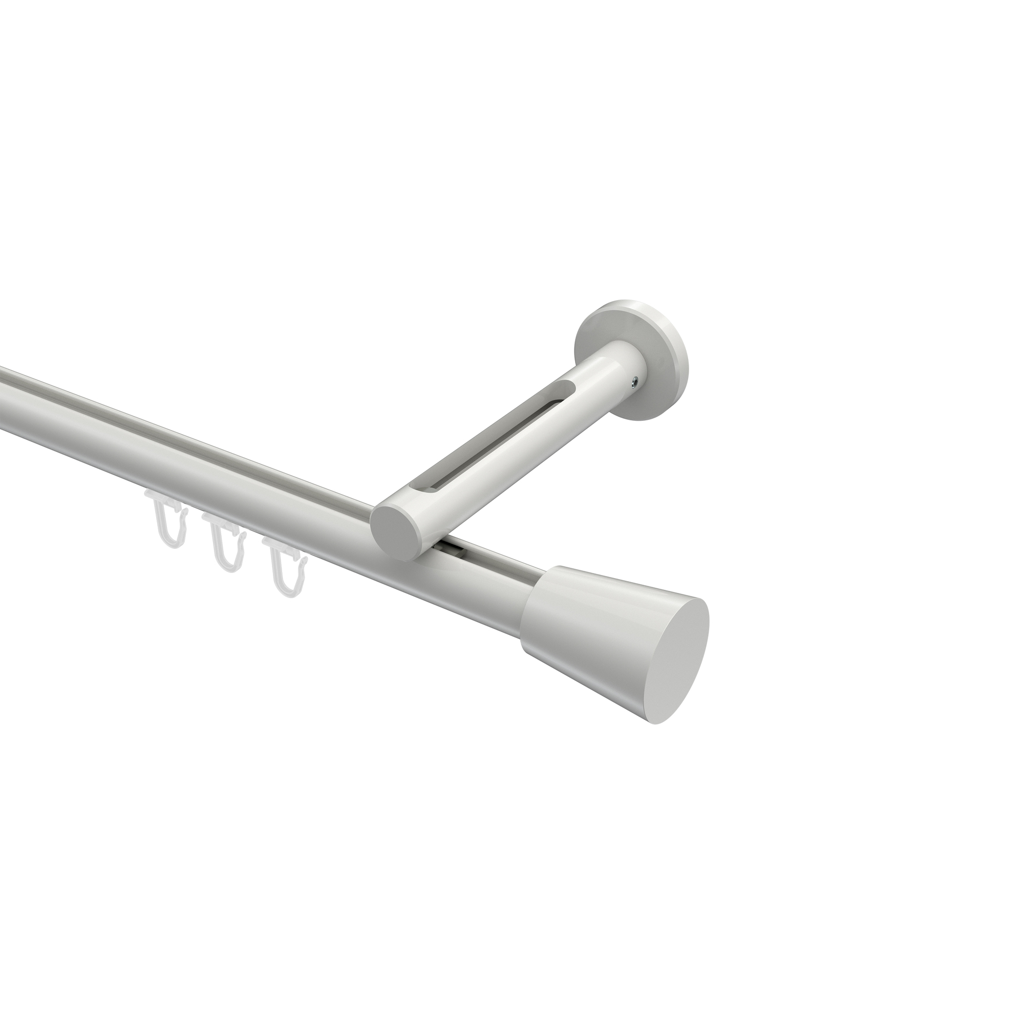 Gardinenstange mit Innenlauf Weiß, Aluminium / Metall 20 mm Ø Siteno Sitra Gardinenstange mit Innenlauf Weiß, Aluminium / Metall 20 mm Ø Siteno Sitra