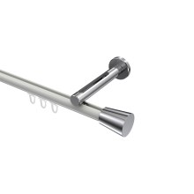Innenlauf-Vorhangstange Weiß / Chrom, Aluminium / Metall 20 mm Ø Siteno Sitra Innenlauf-Vorhangstange Weiß / Chrom, Aluminium / Metall 20 mm Ø Siteno Sitra
