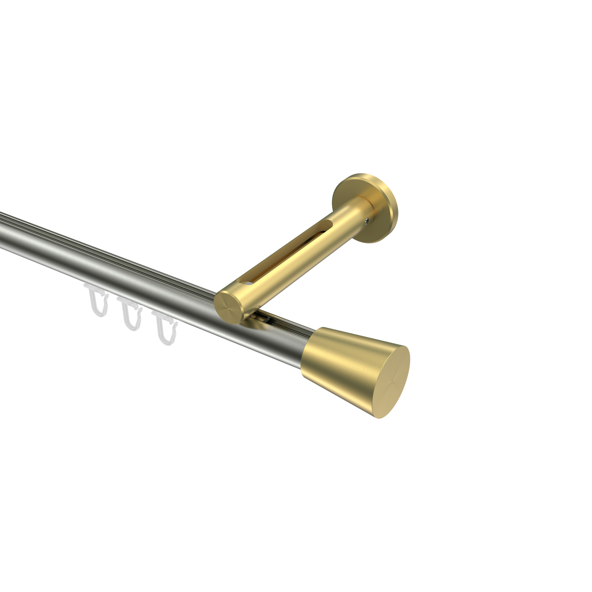 Innenlaufstange Edelstahl-Optik / Messing-Optik, Aluminium / Metall 20 mm Ø Siteno Sitra Innenlaufstange Edelstahl-Optik / Messing-Optik, Aluminium / Metall 20 mm Ø Siteno Sitra