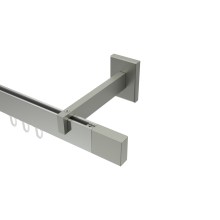 Innenlauf-Gardinenstangen Eckdesign Edelstahl-Optik Smartline Lox Innenlauf-Gardinenstangen Eckdesign Edelstahl-Optik Smartline Lox