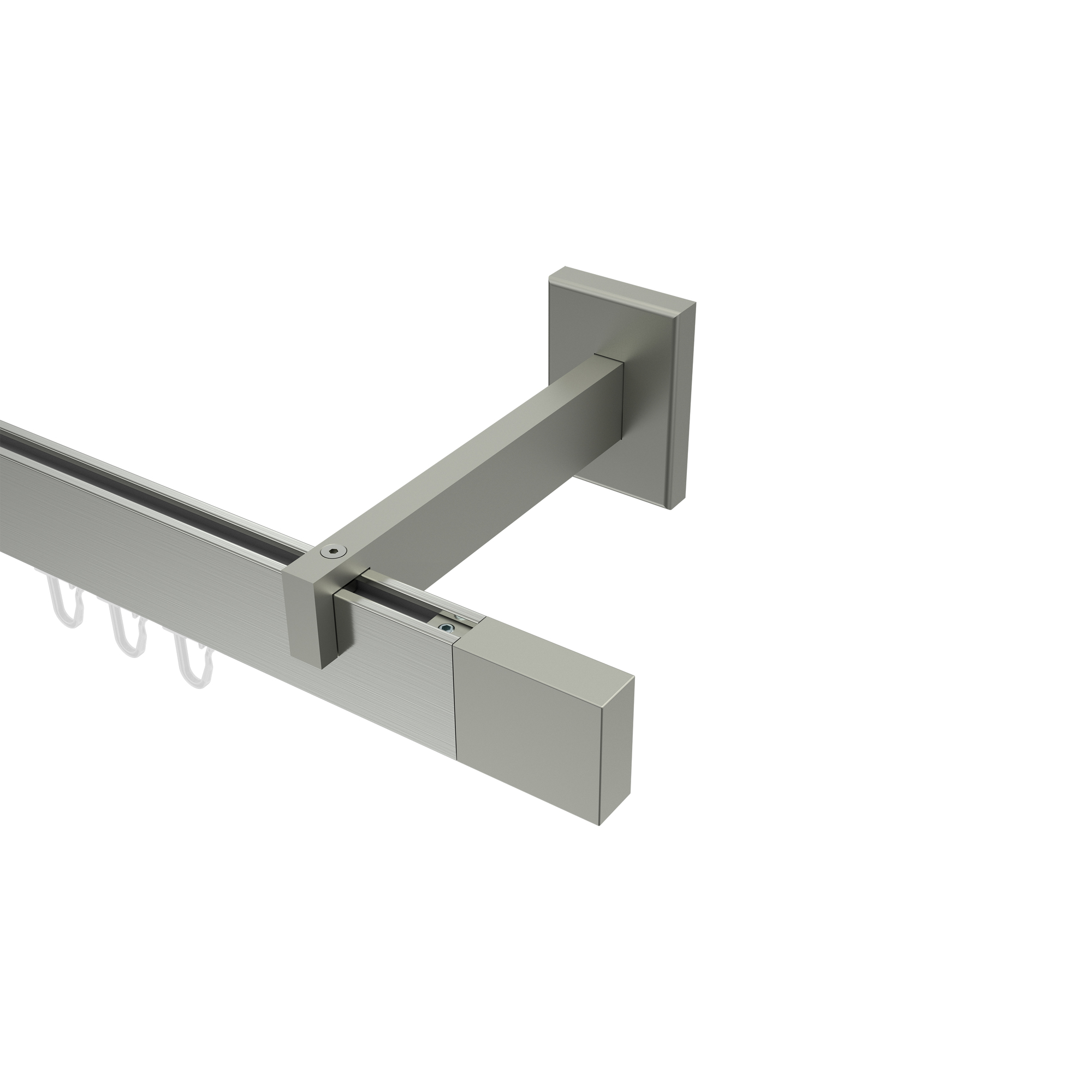 Innenlauf-Gardinenstangen Eckdesign Edelstahl-Optik Smartline Lox Innenlauf-Gardinenstangen Eckdesign Edelstahl-Optik Smartline Lox