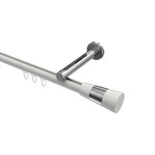 Innenlaufstange Weiß / Chrom, Aluminium / Metall 20 mm Ø Siteno Tanara Innenlaufstange Weiß / Chrom, Aluminium / Metall 20 mm Ø Siteno Tanara