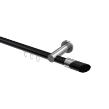 Innenlaufstange Schwarz / Chrom, Aluminium / Metall 20 mm Ø Platon Verano Innenlaufstange Schwarz / Chrom, Aluminium / Metall 20 mm Ø Platon Verano