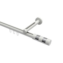 Innenlauf-Gardinenstange Weiß, Aluminium / Metall 20 mm Ø Siteno Mavell Innenlauf-Gardinenstange Weiß, Aluminium / Metall 20 mm Ø Siteno Mavell