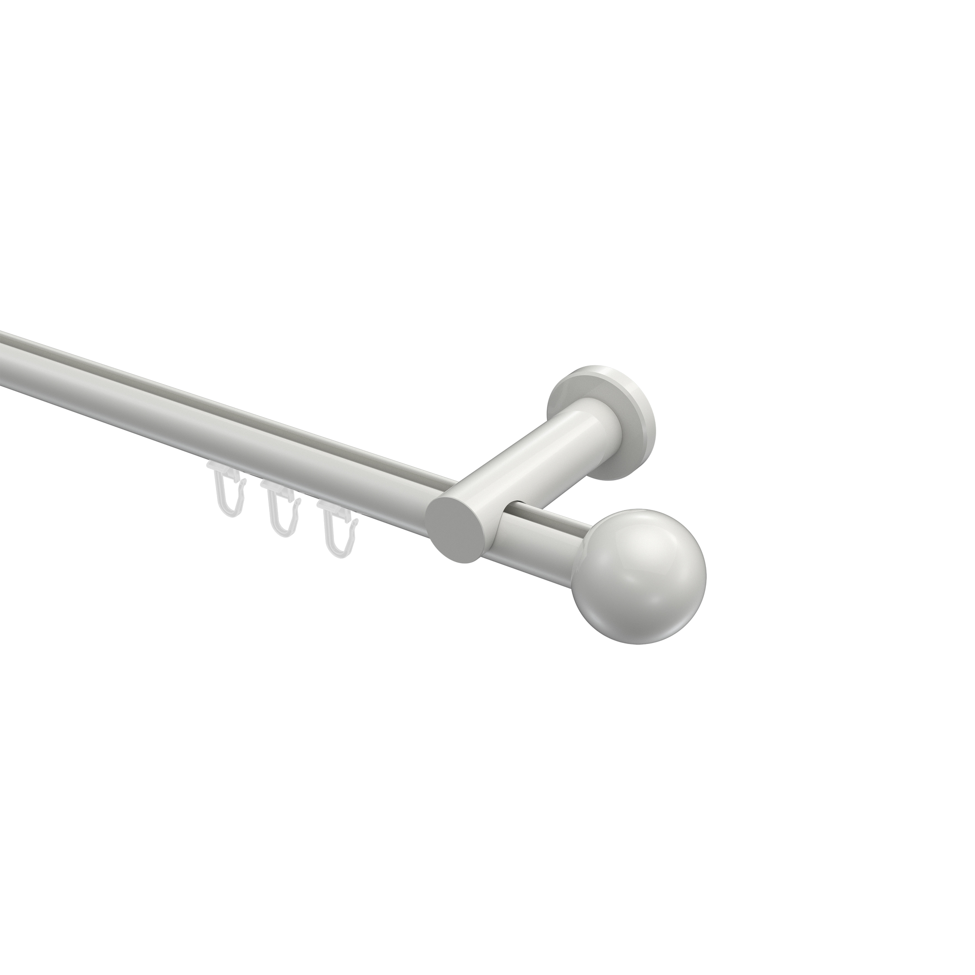 Innenlauf-Gardinenstangen Weiß, Aluminium / Metall 20 mm Ø Platon Luino Innenlauf-Gardinenstangen Weiß, Aluminium / Metall 20 mm Ø Platon Luino