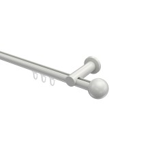 Innenlauf-Gardinenstangen Weiß, Aluminium / Metall 20 mm Ø Platon Luino Innenlauf-Gardinenstangen Weiß, Aluminium / Metall 20 mm Ø Platon Luino