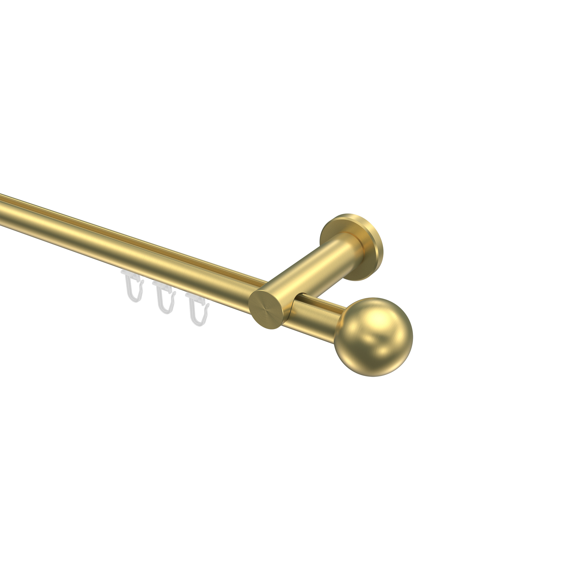 Innenlauf-Gardinenstange Messing-Optik 20 mm Ø Platon Luino Innenlauf-Gardinenstange Messing-Optik 20 mm Ø Platon Luino