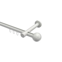 Innenlauf-Gardinenstange Weiß, Aluminium / Metall 20 mm Ø Prestige Luino Innenlauf-Gardinenstange Weiß, Aluminium / Metall 20 mm Ø Prestige Luino