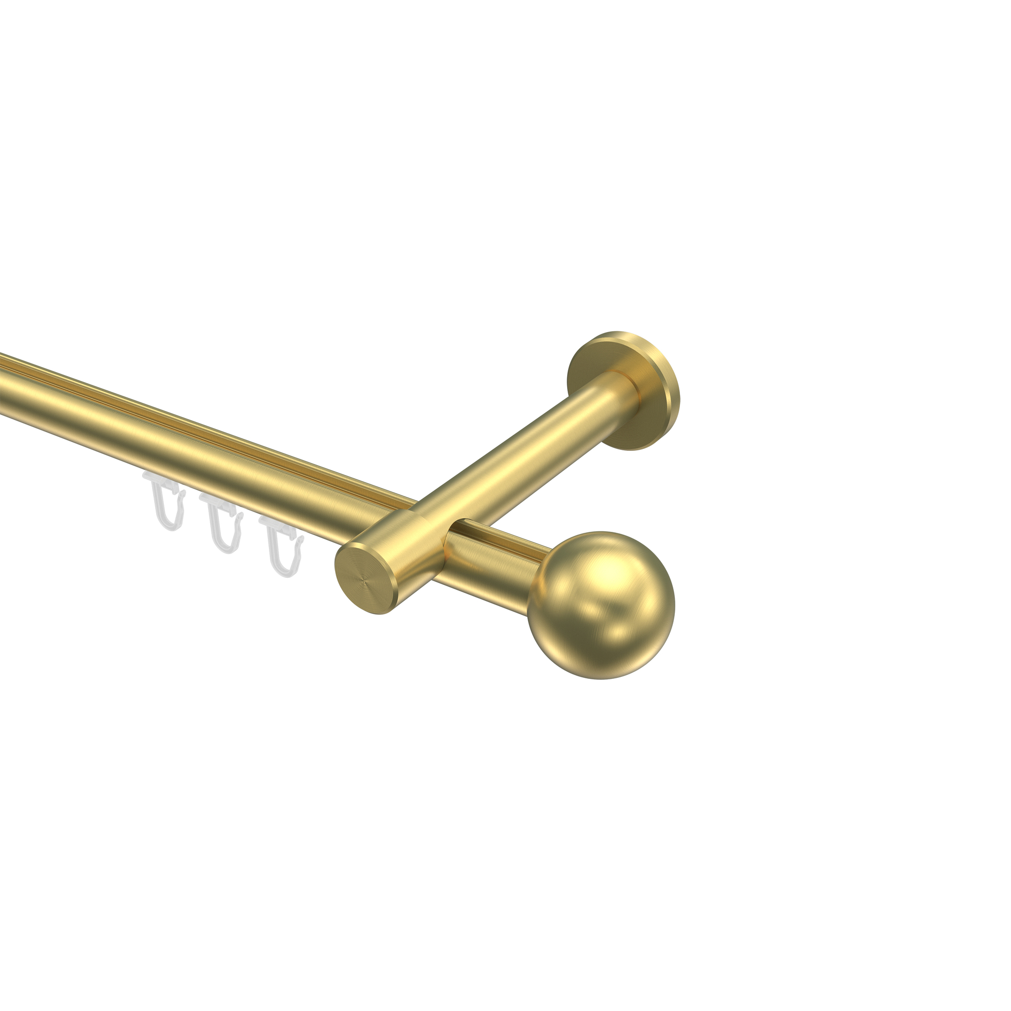 Innenlauf-Gardinenstangen Messing-Optik 20 mm Ø Prestige Luino Innenlauf-Gardinenstangen Messing-Optik 20 mm Ø Prestige Luino