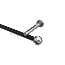 Innenlaufstange Schwarz / Chrom, Aluminium / Metall 20 mm Ø Siteno Luino Innenlaufstange Schwarz / Chrom, Aluminium / Metall 20 mm Ø Siteno Luino