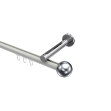 Innenlaufstange Weiß / Chrom, Aluminium / Metall 20 mm Ø Siteno Luino Innenlaufstange Weiß / Chrom, Aluminium / Metall 20 mm Ø Siteno Luino