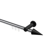 Innenlaufstangen Chrom / Schwarz, Aluminium / Metall 20 mm Ø Platon Savio Innenlaufstangen Chrom / Schwarz, Aluminium / Metall 20 mm Ø Platon Savio