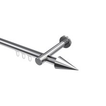 Innenlauf-Vorhangstange Chrom, Aluminium / Metall 20 mm Ø Prestige Savio Innenlauf-Vorhangstange Chrom, Aluminium / Metall 20 mm Ø Prestige Savio
