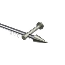 Innenlaufstange Chrom / Edelstahl-Optik, Aluminium / Metall 20 mm Ø Prestige Savio Innenlaufstange Chrom / Edelstahl-Optik, Aluminium / Metall 20 mm Ø Prestige Savio