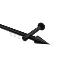 Innenlauf-Gardinenstangen Schwarz, Aluminium / Metall 20 mm Ø Prestige Savio Innenlauf-Gardinenstangen Schwarz, Aluminium / Metall 20 mm Ø Prestige Savio