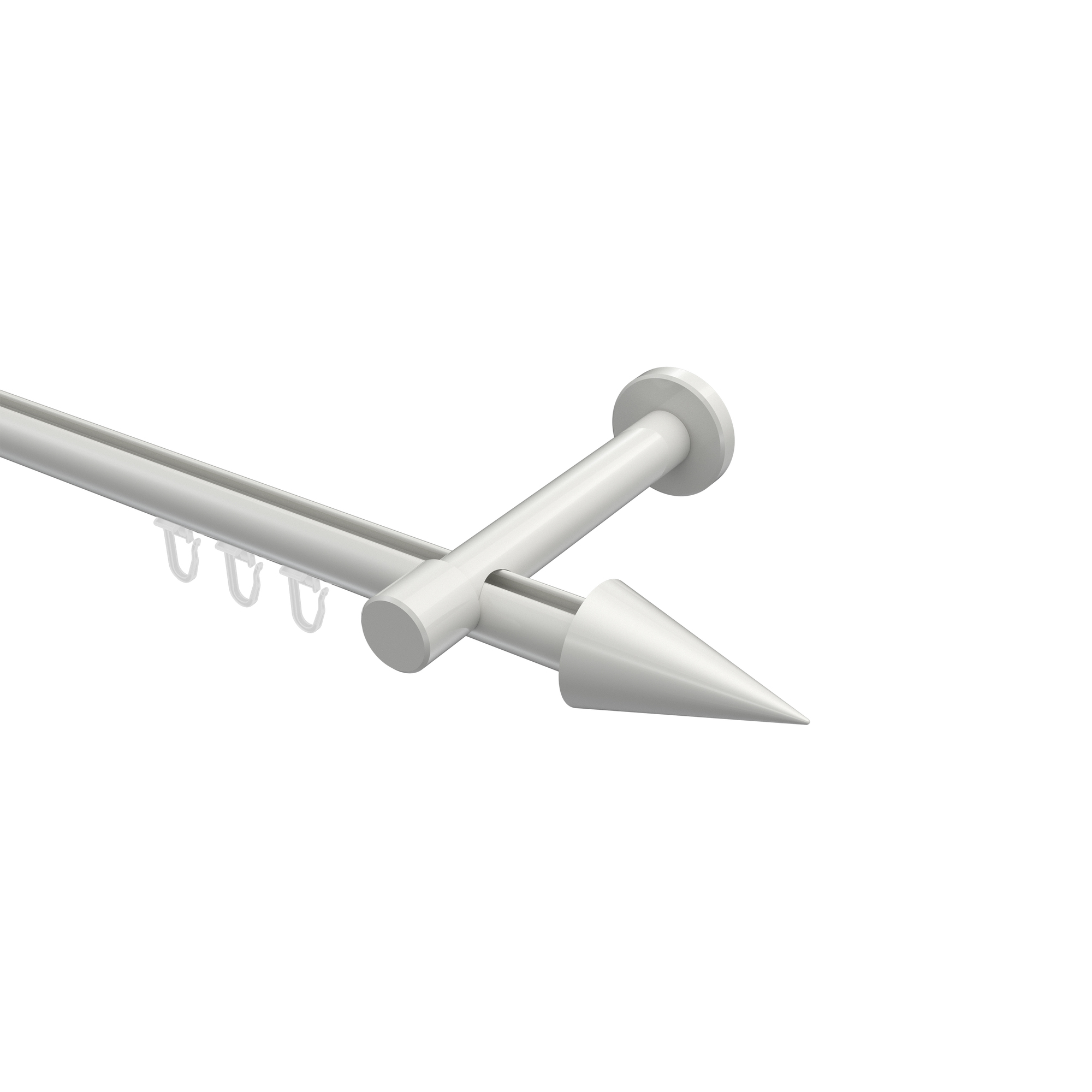 Innenlauf-Vorhangstange Weiß, Aluminium / Metall 20 mm Ø Prestige Savio Innenlauf-Vorhangstange Weiß, Aluminium / Metall 20 mm Ø Prestige Savio