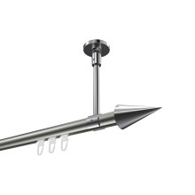 Innenlaufstange (Deckenanbringung) Edelstahl-Optik / Chrom, Aluminium / Metall 20 mm Ø Sonette Savio Innenlaufstange (Deckenanbringung) Edelstahl-Optik / Chrom, Aluminium / Metall 20 mm Ø Sonette Savio