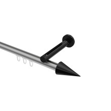 Innenlaufstange Silbergrau / Schwarz, Aluminium / Metall 20 mm Ø Siteno Savio Innenlaufstange Silbergrau / Schwarz, Aluminium / Metall 20 mm Ø Siteno Savio