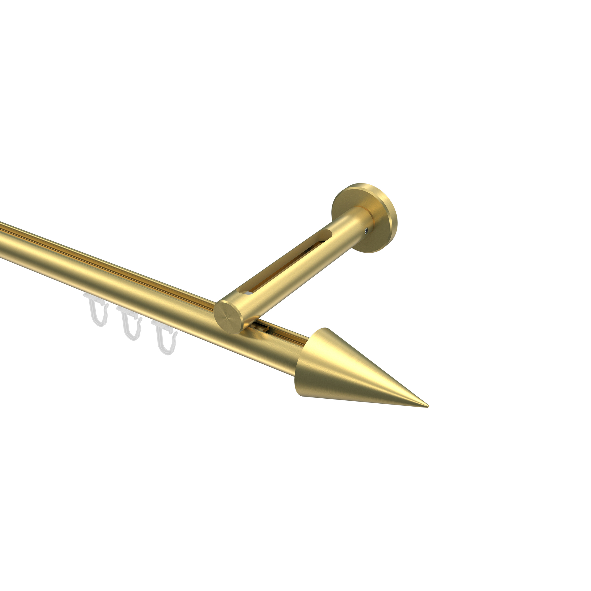 Innenlauf-Gardinenstange Messing-Optik, Aluminium / Metall 20 mm Ø Siteno Savio Innenlauf-Gardinenstange Messing-Optik, Aluminium / Metall 20 mm Ø Siteno Savio