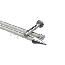 Innenlaufstange Weiß / Chrom, Aluminium / Metall 20 mm Ø Siteno Savio, doppelläufig Innenlaufstange Weiß / Chrom, Aluminium / Metall 20 mm Ø Siteno Savio, doppelläufig