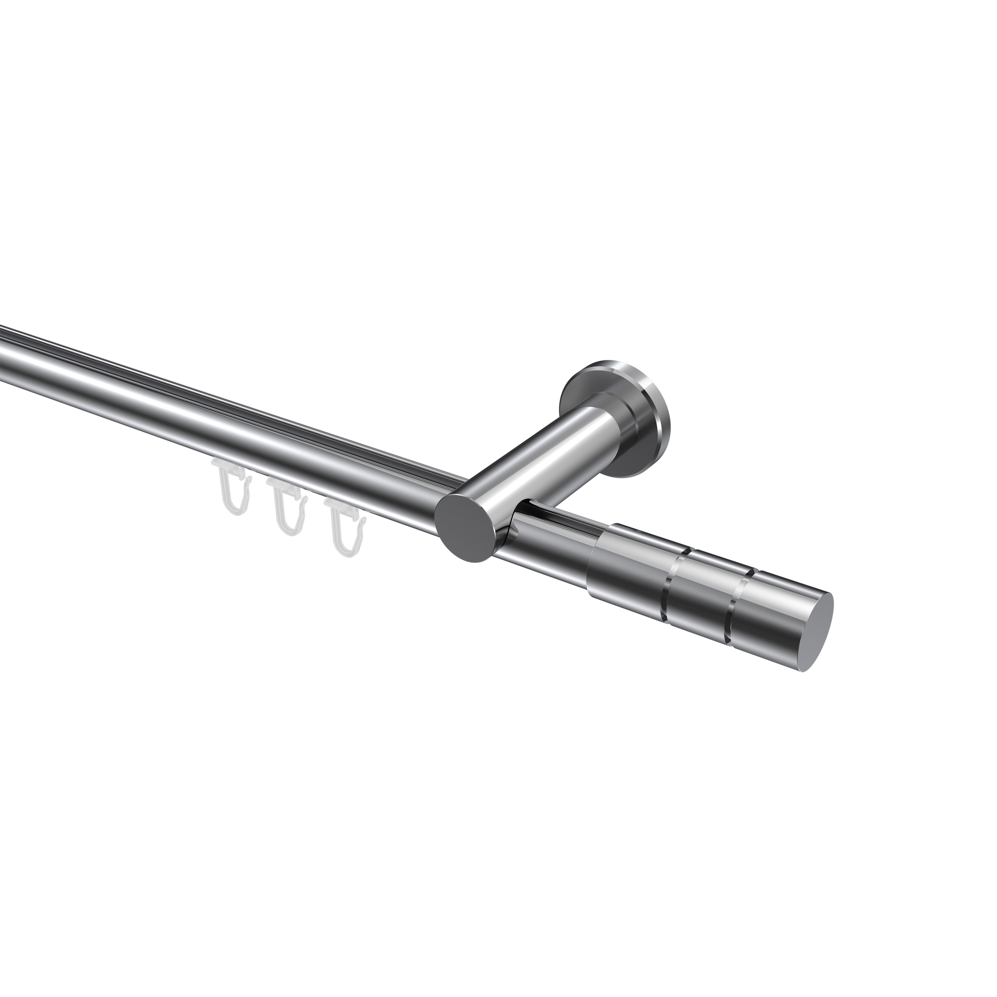 Innenlauf-Gardinenstangen Chrom, Aluminium / Metall 20 mm Ø Platon Elanto Innenlauf-Gardinenstangen Chrom, Aluminium / Metall 20 mm Ø Platon Elanto