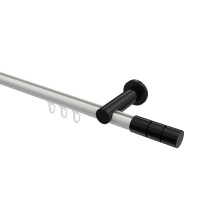 Innenlauf-Gardinenstangen Weiß / Schwarz, Aluminium / Metall 20 mm Ø Platon Elanto Innenlauf-Gardinenstangen Weiß / Schwarz, Aluminium / Metall 20 mm Ø Platon Elanto