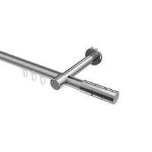 Gardinenstange mit Innenlauf Silbergrau / Chrom, Aluminium / Metall 20 mm Ø Prestige Elanto Gardinenstange mit Innenlauf Silbergrau / Chrom, Aluminium / Metall 20 mm Ø Prestige Elanto