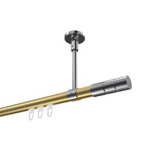 Innenlaufstange (Deckenanbringung) Messing-Optik / Chrom, Aluminium / Metall 20 mm Ø Sonette Elanto Innenlaufstange (Deckenanbringung) Messing-Optik / Chrom, Aluminium / Metall 20 mm Ø Sonette Elanto