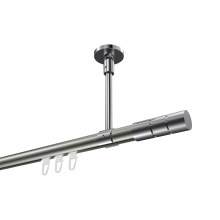 Innenlaufstange (Deckenanbringung) Edelstahl-Optik / Chrom, Aluminium / Metall 20 mm Ø Sonette Elanto Innenlaufstange (Deckenanbringung) Edelstahl-Optik / Chrom, Aluminium / Metall 20 mm Ø Sonette Elanto