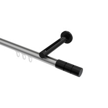 Innenlaufstange Silbergrau / Schwarz, Aluminium / Metall 20 mm Ø Siteno Elanto Innenlaufstange Silbergrau / Schwarz, Aluminium / Metall 20 mm Ø Siteno Elanto