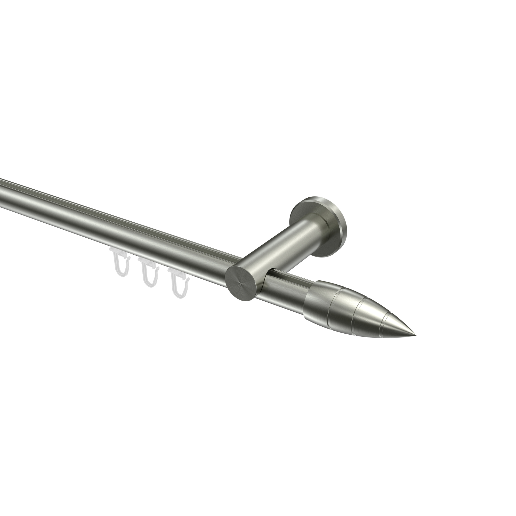 Innenlauf Gardinenstangen Edelstahl-Optik 20 mm Ø Platon Samanto Innenlauf Gardinenstangen Edelstahl-Optik 20 mm Ø Platon Samanto